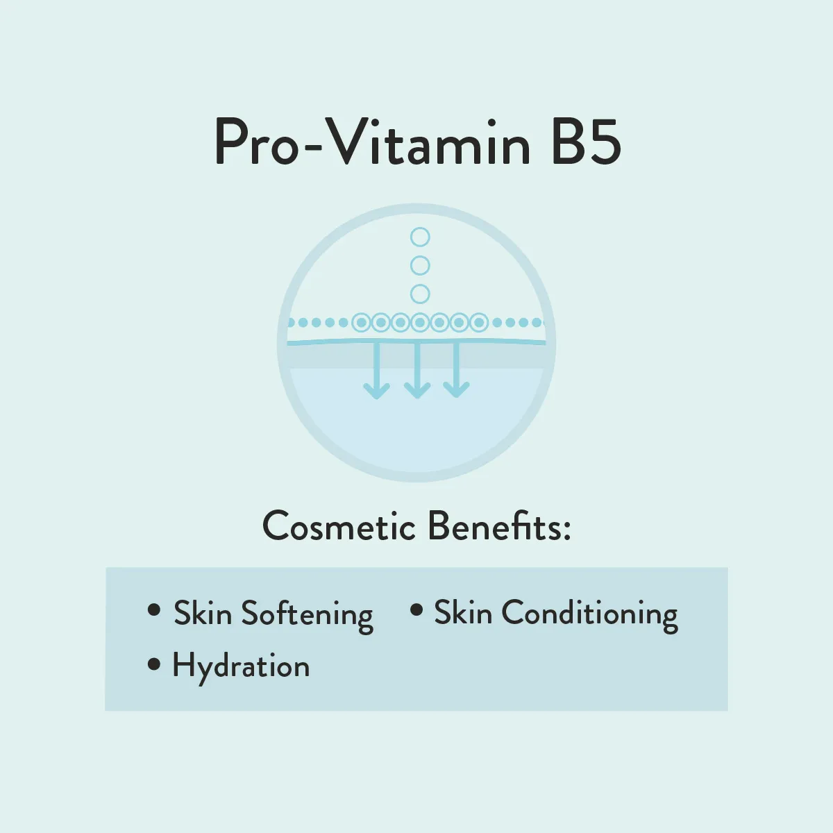 Pro-Vitamin B5 cosmetic benefits