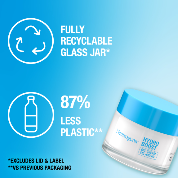 Fully recyclable glass jar with 87% less plastic