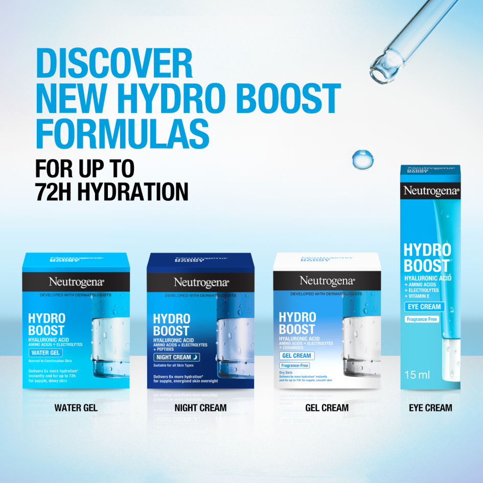 Discover New Hydro Boost Formulas for up to 72H hydration