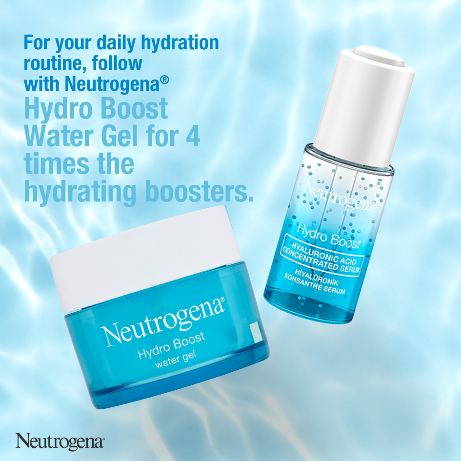 For your daily hydration routine, follow with Neutrogena Hydro Boost Water Gel.